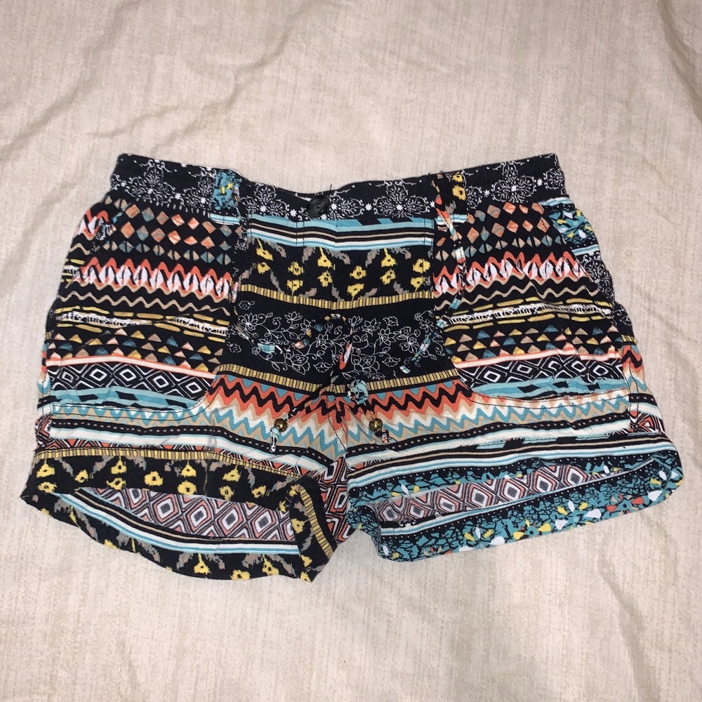 Aztec Print Shorts